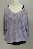 Feinstrickpulli lila