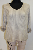 Feinstrickpulli GlamStyle beige