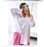 Bluse Be`lieve wei mit Herzchen