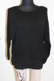 Strickpullover Crist`l Big Size schwarz