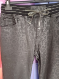 Zac & Zoe Lederimitathose schwarz