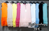 Longtop mit Petticoatspitze Farbe wei