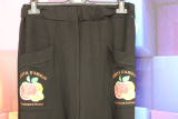 Pant Dressplaner schwarz Druck Frchte