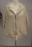 leichte Netzjacke Dressplaner mit Kapuze natur