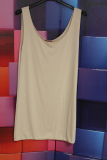 Top mittellang beige