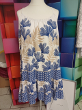 luftiges Sommerkleid wei/royalblau