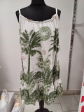 Kleid Dressplaner Spaghettitrger Palmen olivgrn