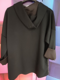 leichte Sweatjacke schwarz Druck Romantic