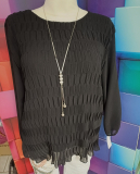 Blusenshirt mit Kette schwarz