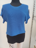 Dressplaner Kurzarm-Pulli blau