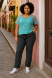 Netz-Doppel-Shirt t�rkisblau