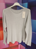Langarmpullover  hellgrau