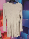 Strickkleid beige